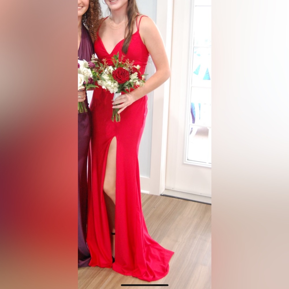 Amarra Red Prom Dress